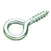 Zinc Plated Folded Screw Eye Pack Size Quantity (10)
